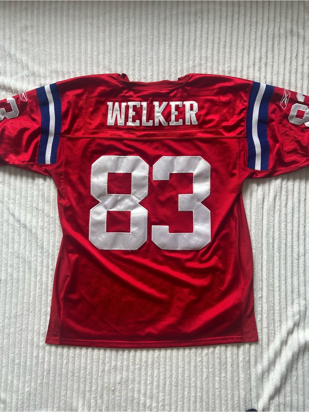 Vintage Reebok NFL Patriots Wes Walker NFL 50th Anniversary Jersey Size 50 - Picture 2 of 11